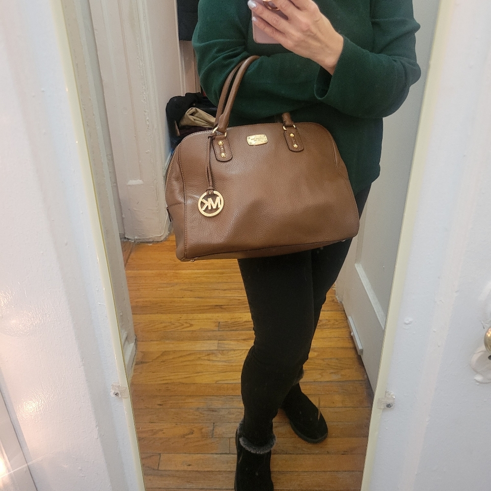 Michael Kors Large Sandrine Bowler Bag. EUC. Quiet Luxury Corpgore - Picture 6 of 10